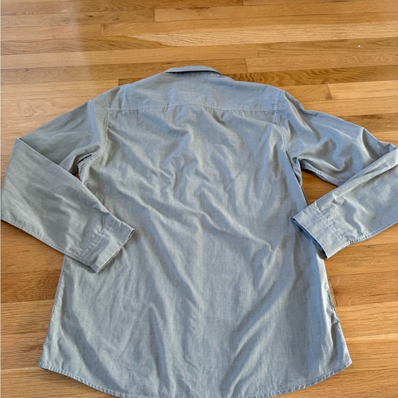 Quiksilver Men’s Long Sleeve Button Down Shirt Sage Size Medium Regular Fit - Picture 6 of 12